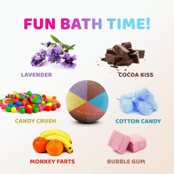 Bath Bombs for Kids with Surprise Cool Mystery Toys Toys Inside - Picture 6 of 6